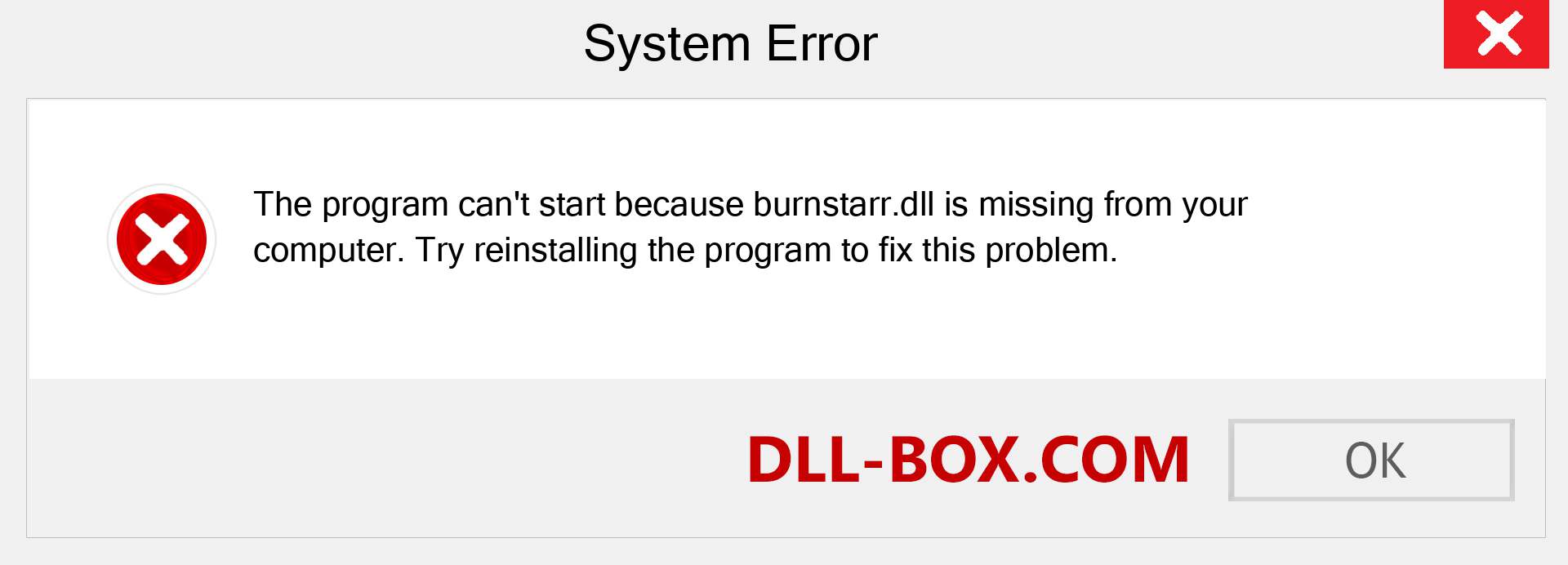  burnstarr.dll file is missing?. Download for Windows 7, 8, 10 - Fix  burnstarr dll Missing Error on Windows, photos, images